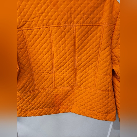 NWT - Harve Benard Quilted Orange Blazer - Size L - Picture 9 of 10
